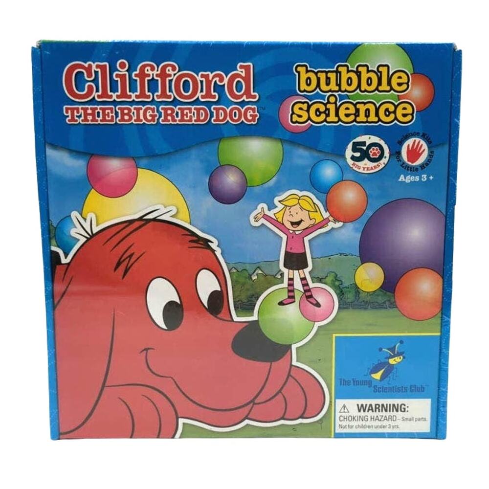 Clifford The Big Red Dog Bubble Science Brand New Sealed 3+ Young Scientist Club